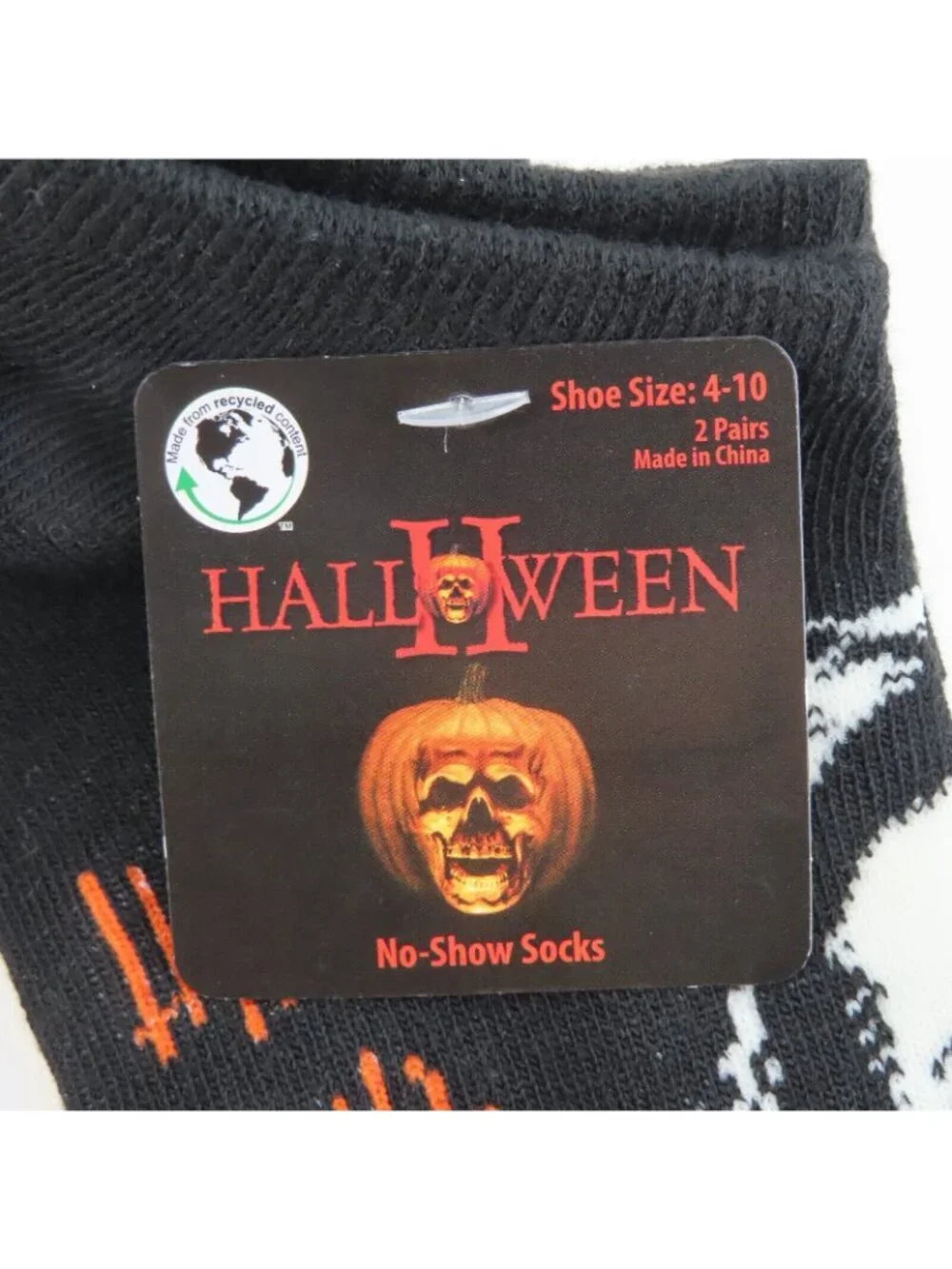 Halloween II Michael Myers Womens 4-10 No Show Socks Kill Count Horror Movie NEW